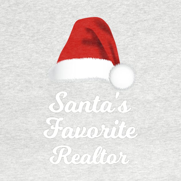 Santa's Favorite Realtor Funny Christmas by lightbulbmcoc